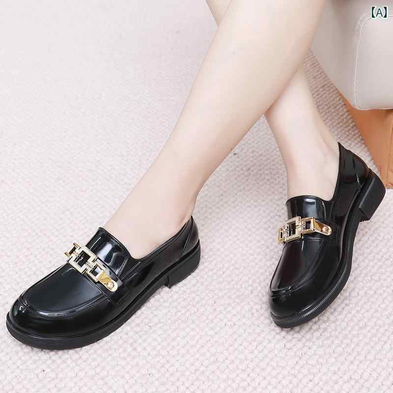 カジュアル レイン ブーツ レディース シューズ 女性用 ローカット レインブーツ 2025年 ファッション ウォーター シューズ 防水 滑り止め 疲れにくい ソフト ソール ショート チューブ 浅い 口の オーバー