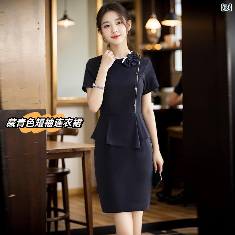 お仕事用 事務 セット アップ スーツ 女性用 夏用 プロ ドレス ジュエリーショップ 美容院の 作業着 ホテルの フロント デスクの エチケット 受付 laonschoise-11038585 LAONsChoice サンプル画像2