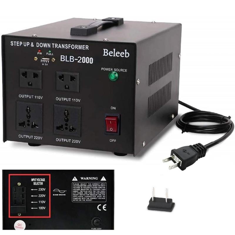 変圧器 トランス ac 100v/110v to 220v-240v 230v/220v to 110v/100v オートステップアップステップダウン トランス step up step down transformer
