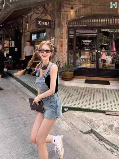 ジャンパー スカート オーバーオール デニムオーバーオール スカート 女性用 夏 アメリカン レトロ 年齢を 感じさせにくい 小柄で 甘くて クールな ホット ガール スリム ドレス パンツ ジャンパー スカート オーバーオール デニムオーバーオール スカート 女性用 夏 アメリカン レトロ 年齢を 感じさせにくい 小柄で 甘くて クールな ホット ガール スリム ドレス パンツ