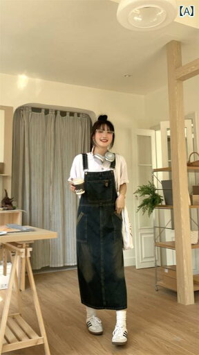ゆったり ジャンパー スカート 大きいサイズ 女性用 アメリカン レトロ デニム ドレス 夏用 ストレート サスペンダー スカート 太めの mm 洋 ナシ型 体型 ゆったり ジャンパー スカート 大きいサイズ 女性用 アメリカン レトロ デニム ドレス 夏用 ストレート サスペンダー スカート 太めの mm 洋 ナシ型 体型