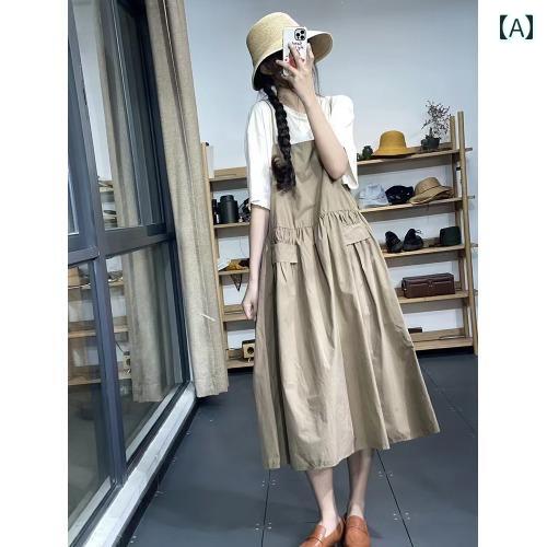 ゆったり ジャンパー スカート 対外 尾 品 加工 婦人服 ピックアップ 無地 プリーツ オーバー オール スカート スプライシング スリミング サスペンダー ドレス ゆったり ジャンパー スカート 対外 尾 品 加工 婦人服 ピックアップ 無地 プリーツ オーバー オール スカート スプライシング スリミング サスペンダー ドレス