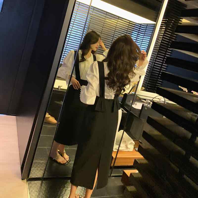 ゆったり ジャンパー スカート bigyu 美しい オーバー オール スカート 春夏 スカートな 通勤 黒 ノー..