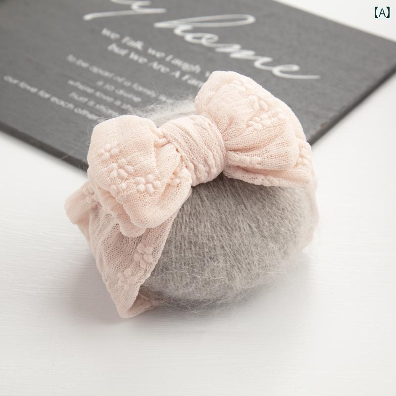 子供用 ヘアバンド リボン 韓国 ベビー用 リボン ヘッド バンドは 泉 門を 保護 するに 柔らかく 快適 ..