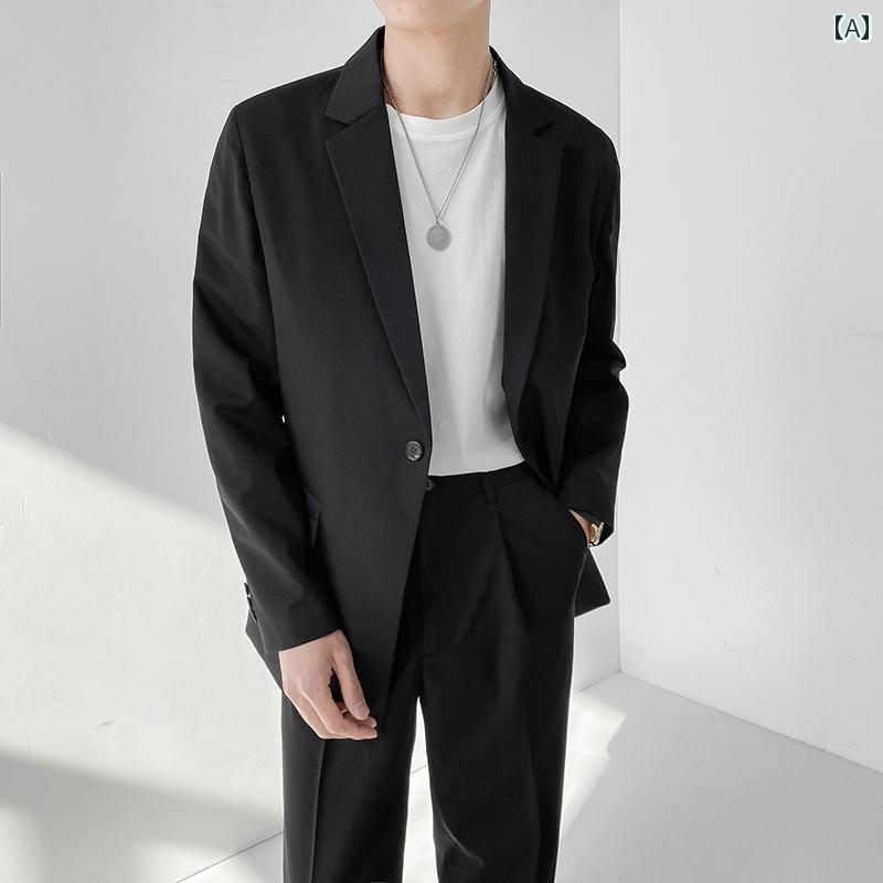 スーツ セットアップ メンズ 春夏の メンズカジュアル スーツ で な 小さい ジャケット ゆったり 軽い 大人 スタイル 高級 感