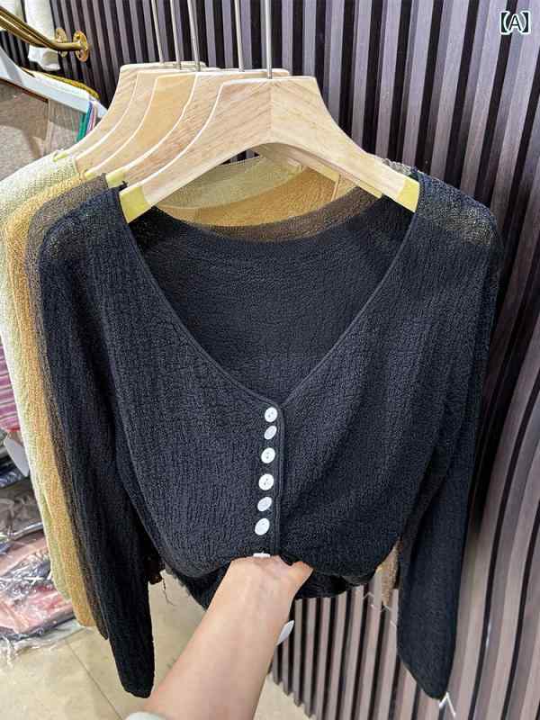 レディース カーディガン ニット 色 シンプル リネン コットン Vネックニットカーディガン レディース ..