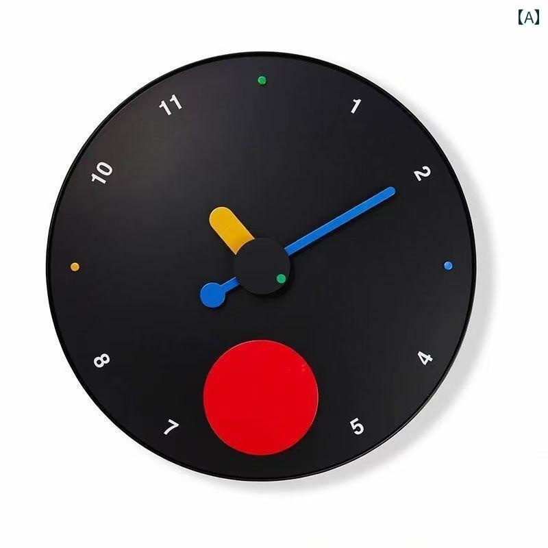 壁掛け 時計 インテリア イタリアの 個性的な パンチ フリー アート リビング ルーム 時計 モダンな 寝室 ネット 壁 装飾