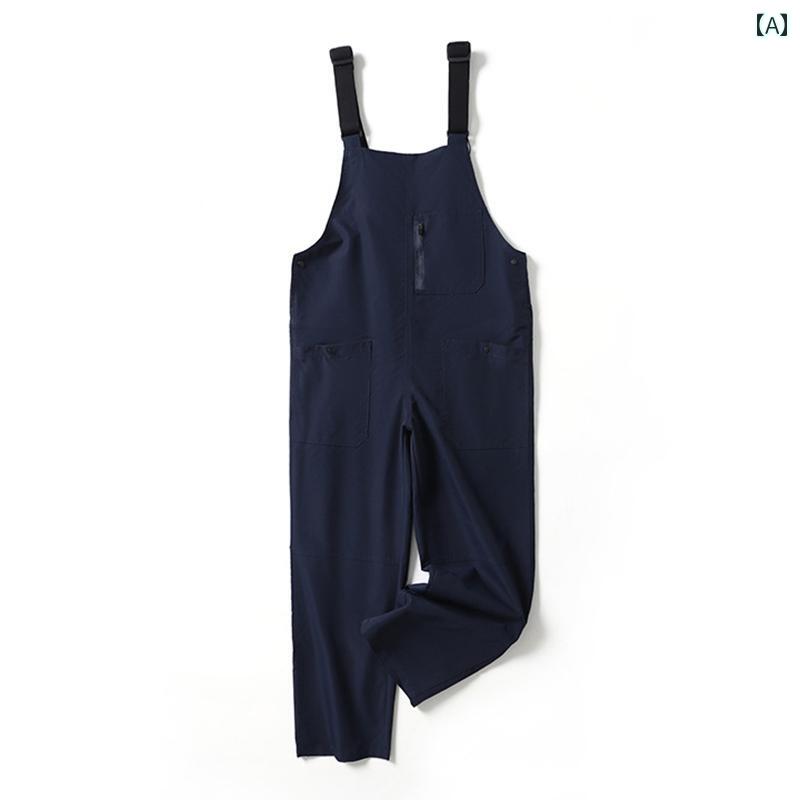 サロペット ハイセンス レディース 050863 F ボディショップ ワークウェア スタイル ネイビーブルー アウトドア 撥水 速乾 9 ポイント ワイド レッグ パンツ ジャンプスーツ オーバー オール