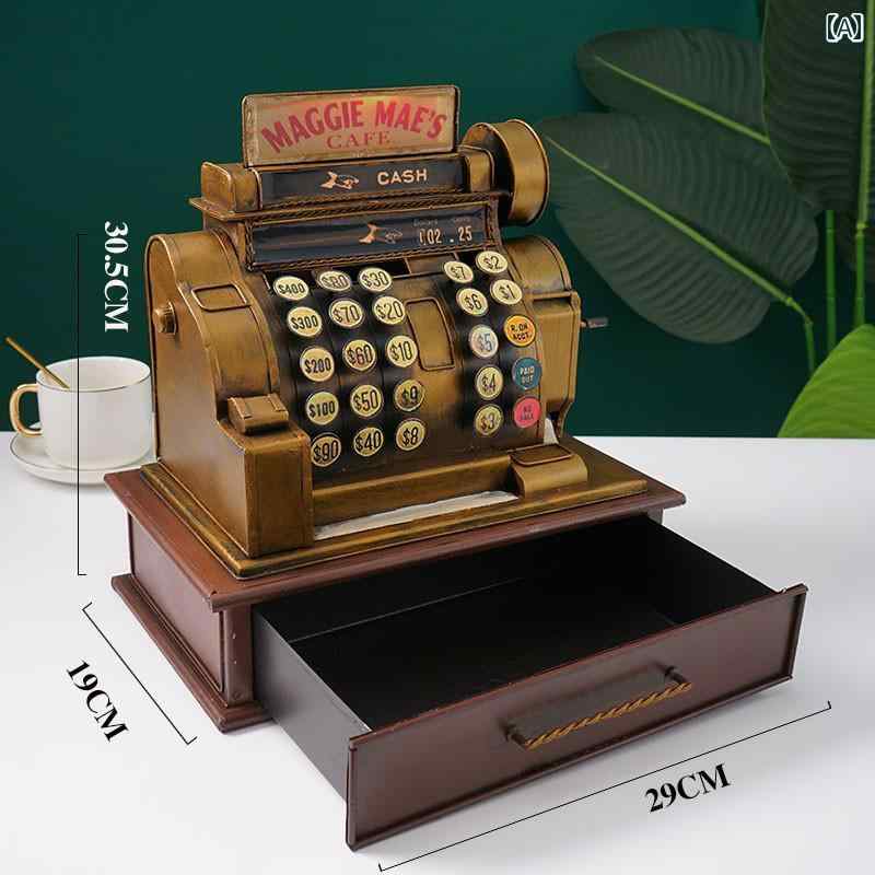 アンティーク 雑貨 飾り 店の 開店 祝いの ギフト 懐かしい 中華 風 昔ながらの オブジェクト アメリカン レトロ レジ バーの 装飾品 装飾