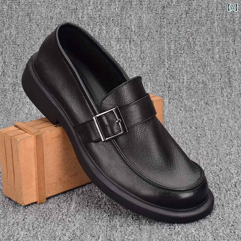 カジュアル シューズ 男性用 ローファー メンズ 革 ビジネス メンズシューズ 通気性 ソフト ソール メンズカジュアル レザーシューズ