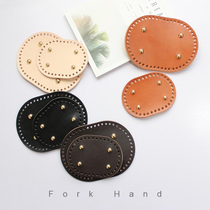 レザー 材料 クラフト DIY フォーク バッグ DIY 材料 パッケージ 底 板 革 かぎ 針 編み 四角 楕円 ア..