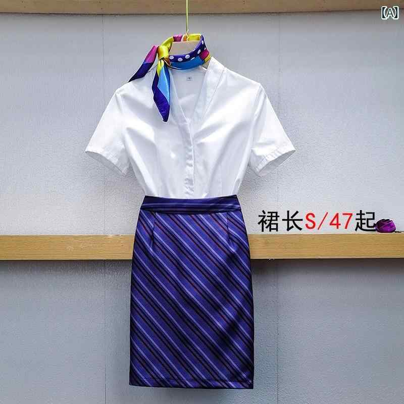 ユニフォーム エステ 事務服 中国 南方 航空の スチュワーデス 制服 プロ スーツ 高級 サマー ドレス ..