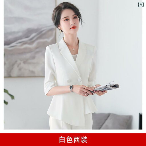 ユニフォーム エステ 事務服 ホワイト プロ スーツ 女性 夏 痩せ スタイル 高級 美容院 マネージャー 美容師 作業着 スカート ユニフォーム エステ 事務服 ホワイト プロ スーツ 女性 夏 痩せ スタイル 高級 美容院 マネージャー 美容師 作業着 スカート