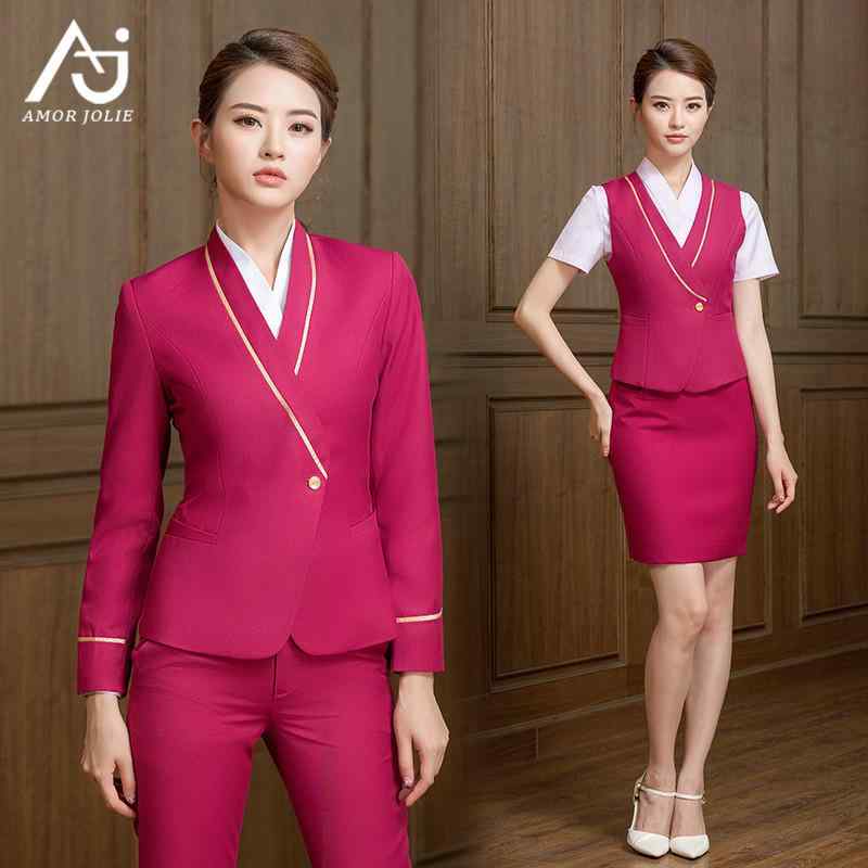 ユニフォーム エステ 事務服 中国 南方 航空の 女性用 スチュワーデスの 制服 プロ スーツ ハイエンド ..