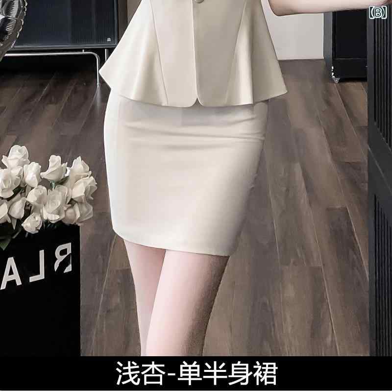 LAONsChoiceのユニフォーム エステ 事務服 医療 美容 フロント デスクワーク スーツ 女性 2025夏 デスク 美容師 作業着｜アングル2