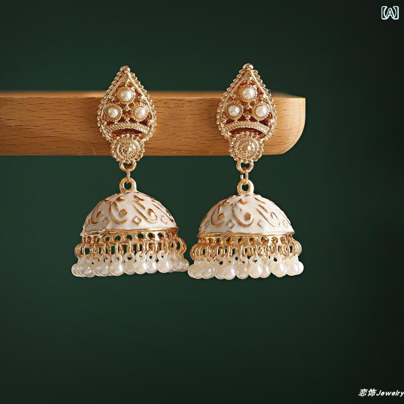 ジュエリー インディアン レディース イヤリング ウイグル インド パールの 鈴の チベット ネパール 民..