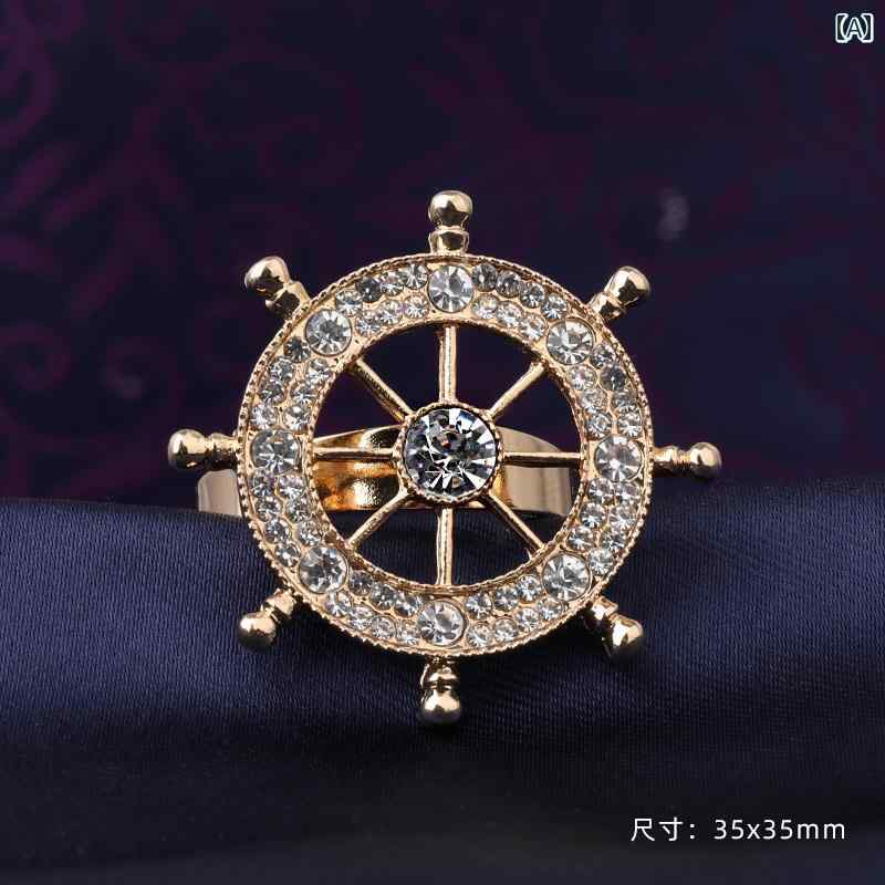 ネクタイ ピン メンズ ネクタイ フープ 英国 皇帝 公爵 トレース ラインストーン カラー リング クリッ..