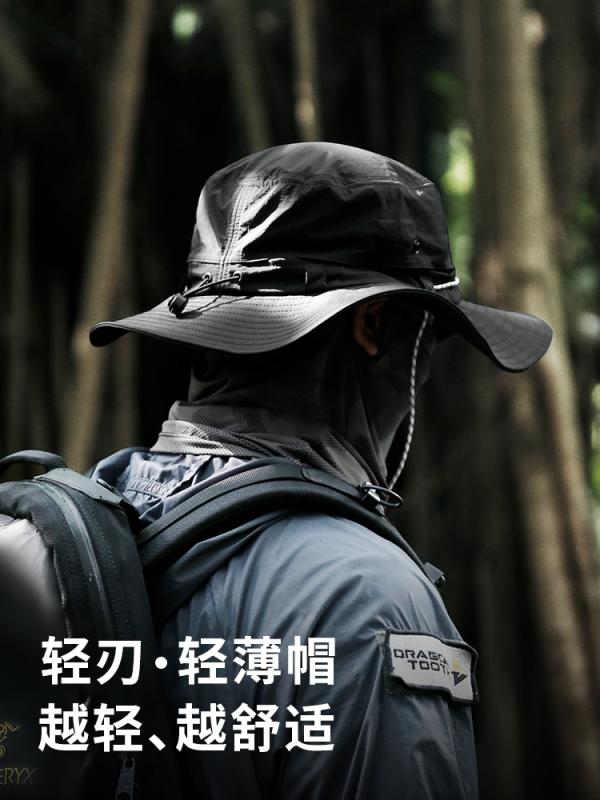 メンズ 日焼け防止 サンハット タクティカル バード ライトブレード | アウトドア 通気性 バケット ハット メンズ 旅行 速乾 ハイキング サンバイザー 日焼け防止 帽子 ビッグ ヘッド