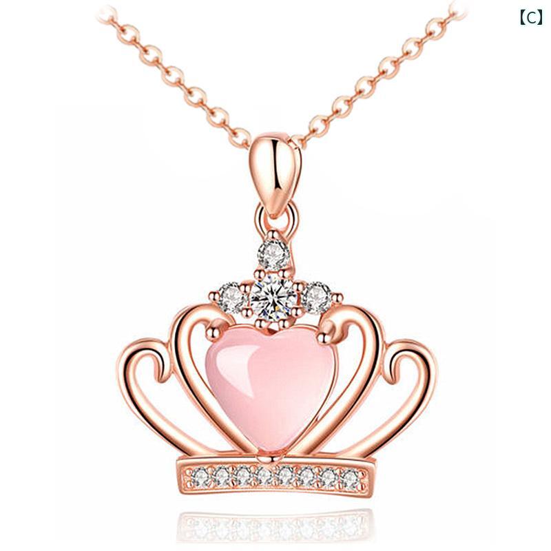 キッズ用 かわいい ネックレス 子供の ネックレス 宝石 クリスタルラインストーン ガール プリンセス ジュエリー 少女は ペンダント ジュエリーの おもちゃを 着ています