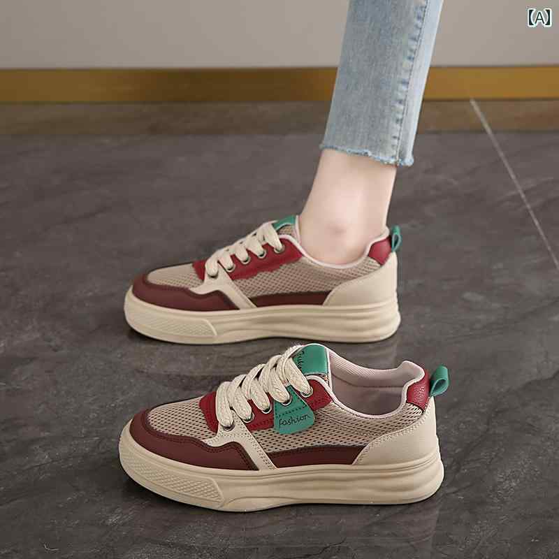 レディース カジュアル ウォーキング シューズ 2025夏の 通気性 カジュアル スニーカー 妊婦用 メッシュ 滑り止め ホワイト シューズ