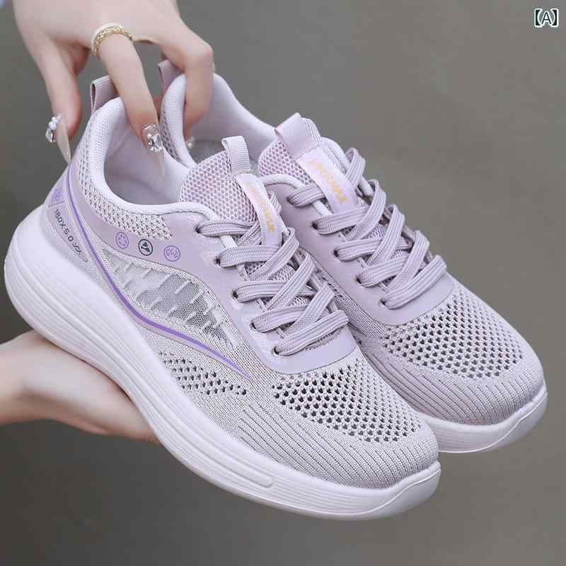 レディース カジュアル ウォーキング シューズ 布 靴 レディース メッシュ シューズ 夏 通気性 ママ ソフト ソール 滑り止め スポーツ カジュアル