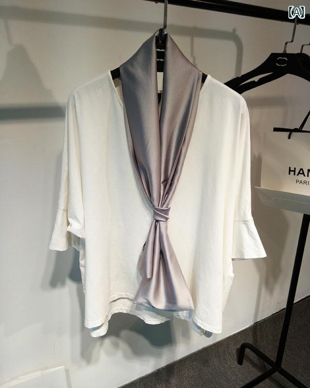 メンズ スカーフ スタイリッシュ 春秋 会社 年次 総会 ソリッドレッド レディース ロング スカーフ プ..