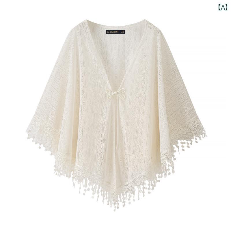 レディース ショール ティペット La Chapelle チャイナ風 アウターウェア チャイナ ドレス カーディガ..