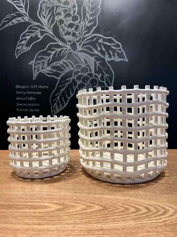 韓国っぽ 雑貨 アクセサリー 北欧 デンマーク 産 Ferm Living セラミック バスケット 編み ツール 収納