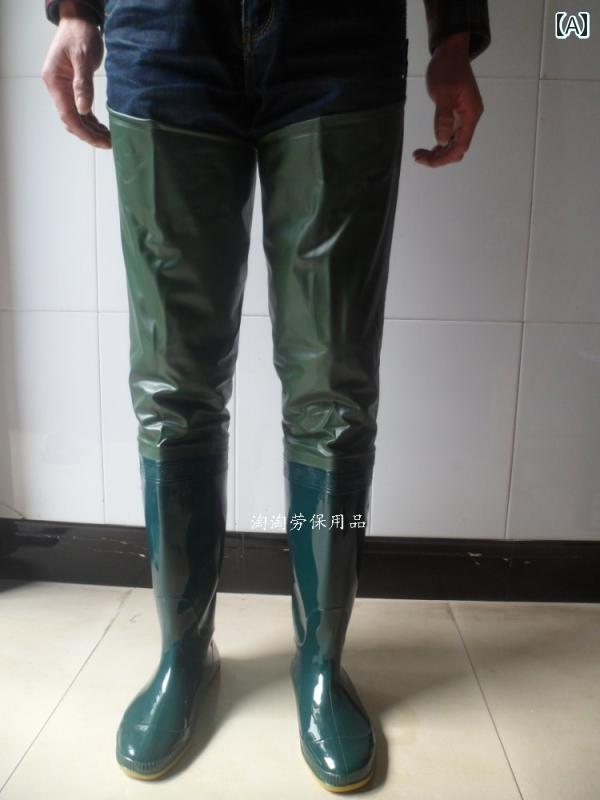 ウェーダー 長靴 フィッシング 牛 すじ 底 男女 ワークブーツ 移植 靴 脚 パンツ ブーツ 水田 釣り ウ..