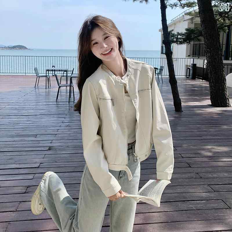 春秋 テーラード ジャケット 女性用 ジャケット 2025 春秋 アメリカン スタイル ショート 小型 高級 トップ 野球 ユニフォーム