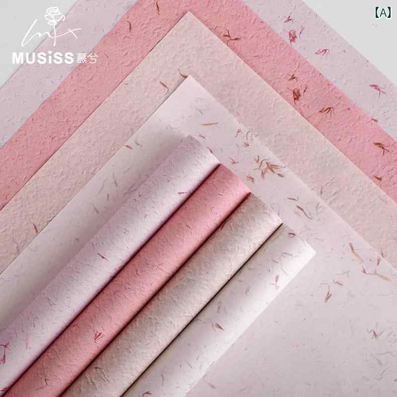 ギフト用 包装 資材 母の 日用 手 切り 花びら 紙 鳳 花 花束 包装 高級 東 巴 花柄