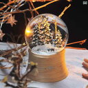オルゴール インテリア 雑貨 雪の 結晶の クリスタル ボール オルゴール 降り注ぐ 雪 景色の ライト ツリー エルク 付き 男の子と 女の子 恋人の 誕生日...