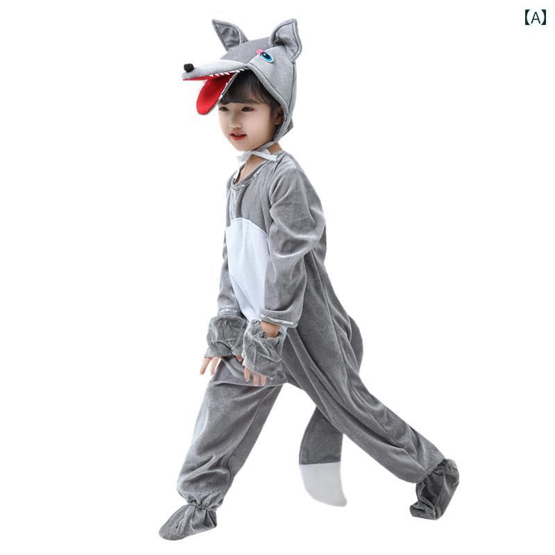 子供用 コスチューム 動物 子供の 日の 子供用の 大きい 悪い オオカミの 衣装 オオカミが やってくる ..