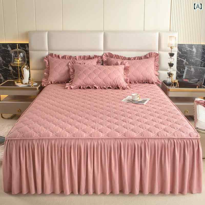 ベッドシーツ おしゃれ ベッドスカート ウォッシュド コットンの ベッドスプレッド ベッド スカート 20..