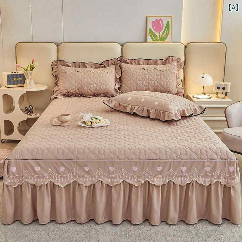 ベッドシーツ おしゃれ ベッドスカート ベッド スカート シングル ピース サンド ベッドスプレッド シ..