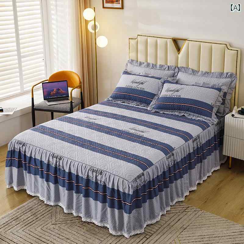 ベッドシーツ おしゃれ ベッドスカート 年 ベッド スカート スタイル ベッドスプレッド シングル ピー..