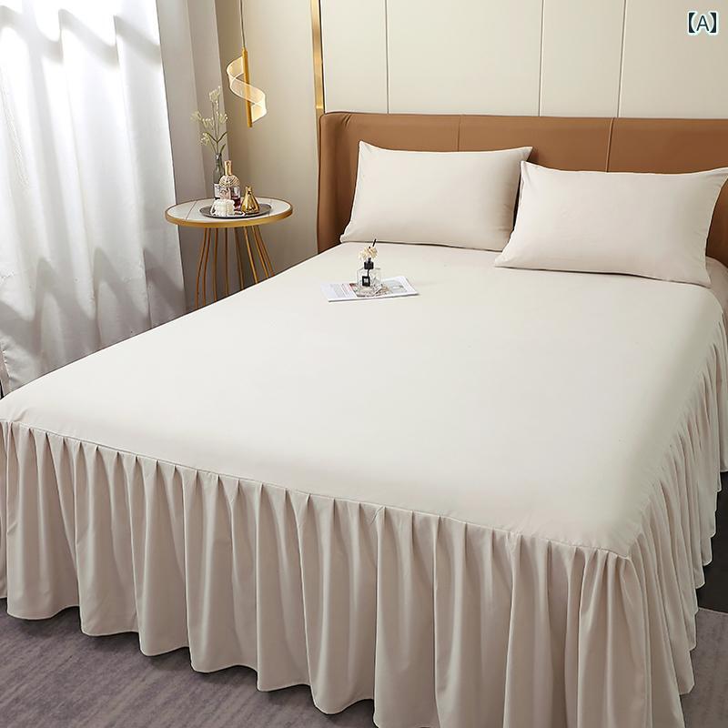 ベッドシーツ おしゃれ ベッドスカート JUND 無地 フィットシーツ ベッド スカート ツー イン ワン ベ..