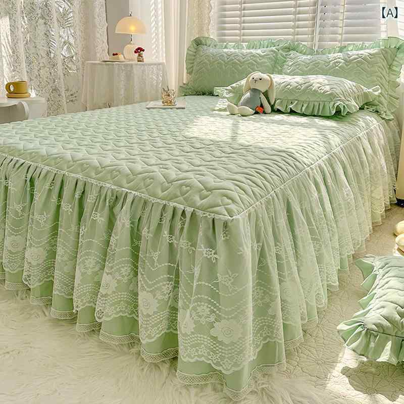 ベッドシーツ おしゃれ ベッドスカート キルティング ベッド スカート シングル ピース 小さい さわや..