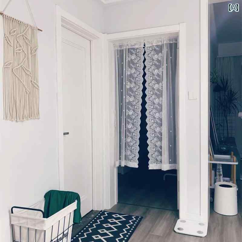 レース カーテン インテリア アメリカ パンチ フリー 取り付け 粘着 フローティング カーテン パーティ..