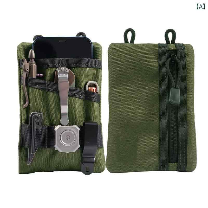 Pouch - アウトドア アクセサリー バッグ クロスボーダー オックスフォード 布 迷彩 アウトドア タクティカル EDC ツール ウエスト バッグ コインカード キー 収納 ポケット