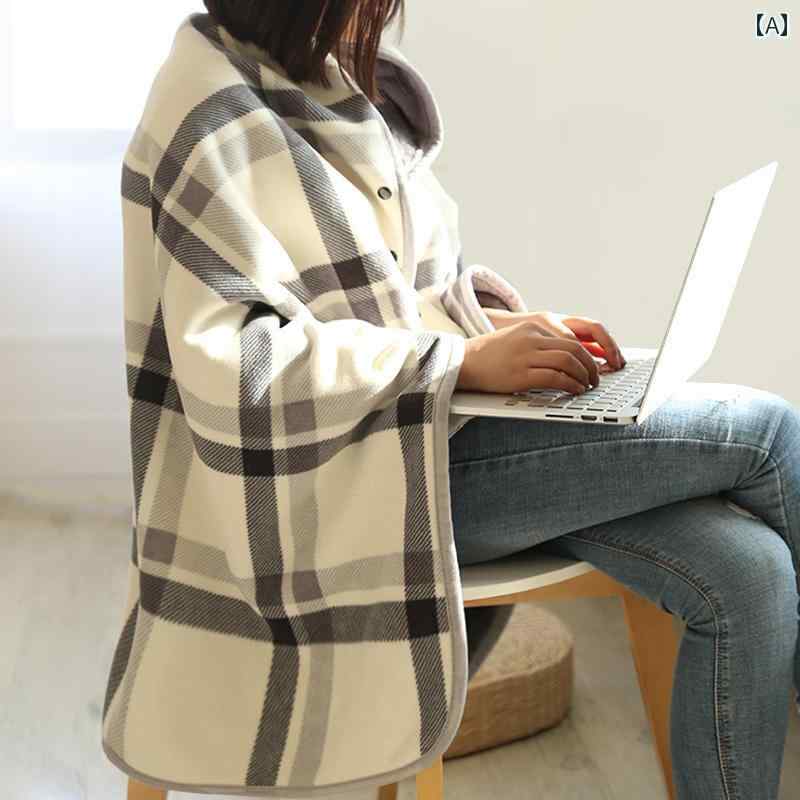 かわいい 着る毛布 ショール ブランケット オフィス 昼寝 冬 厚手 多機能 小型 ケープ ランチ タイム ..