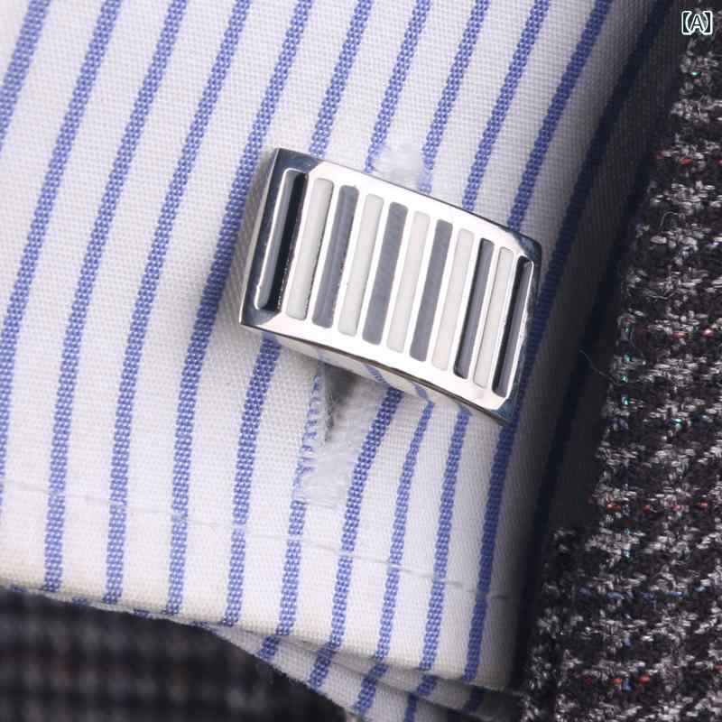 スタイリッシュ カフスボタン 男性用 カフス 金 メッキ 銅 金属 ユリの 形の フレンチ シャツ ボタン HH