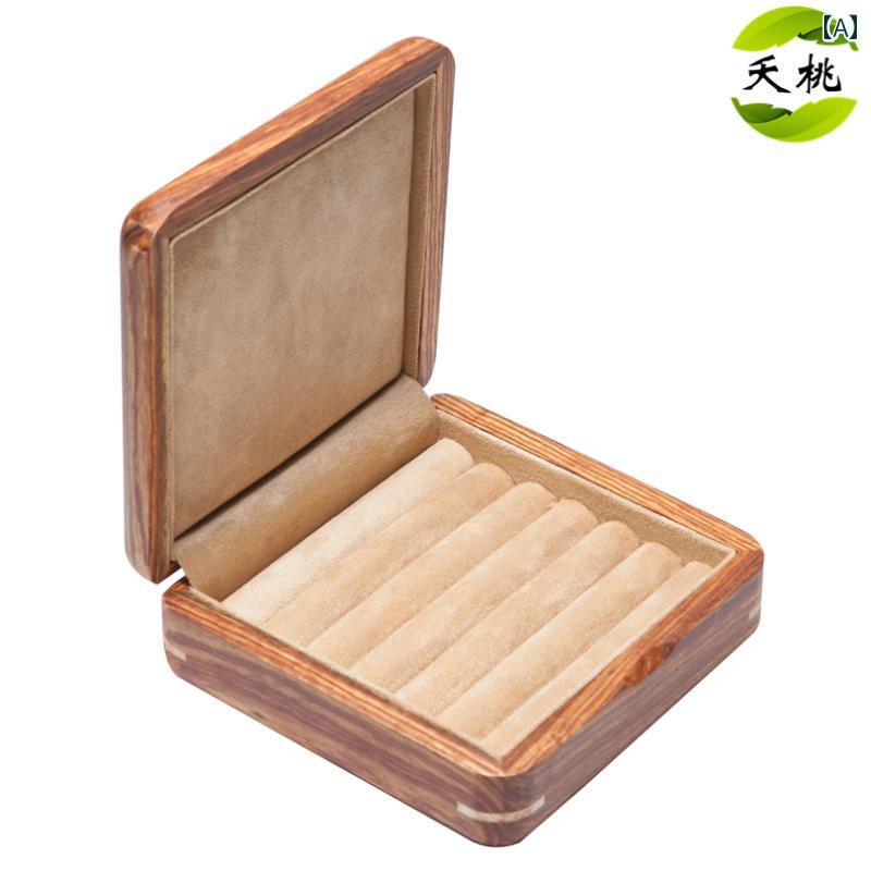 スタイリッシュ カフスボタン 男性用 ヤオ タオ ジュエリー アフリカンローズウッド レッド サンダルウ..