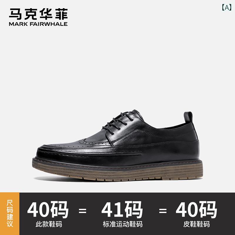 革靴 ビジネスシューズ 男性用 マーク フェア ホエール メンズ カジュアル レザーシューズ 紳士靴 秋 ..
