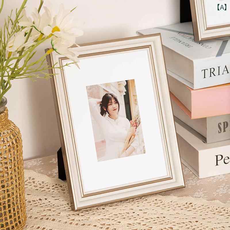 フォトフレーム インテリア 写真 アメリカン フォトフレーム テーブル 6インチ 7インチ デスク トップ 装飾 壁掛け 写真 洗浄は 高級 テーブルに する ことが できます