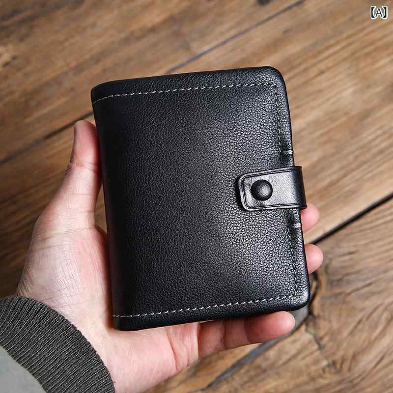 メンズ 財布 ウォレット メンズ 財布 革 ショート 高級 財布第一層 牛革大容量 縦...