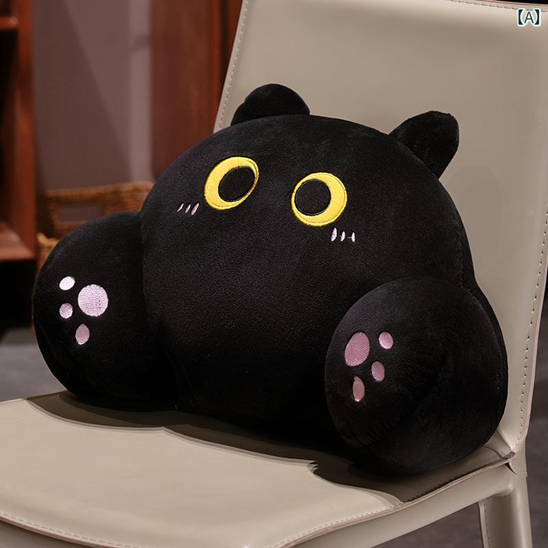腰枕 クッション サポート 猫 クッション オフィス 腰 サポート 枕 椅子 背もたれ 背もたれ長 時間 座..
