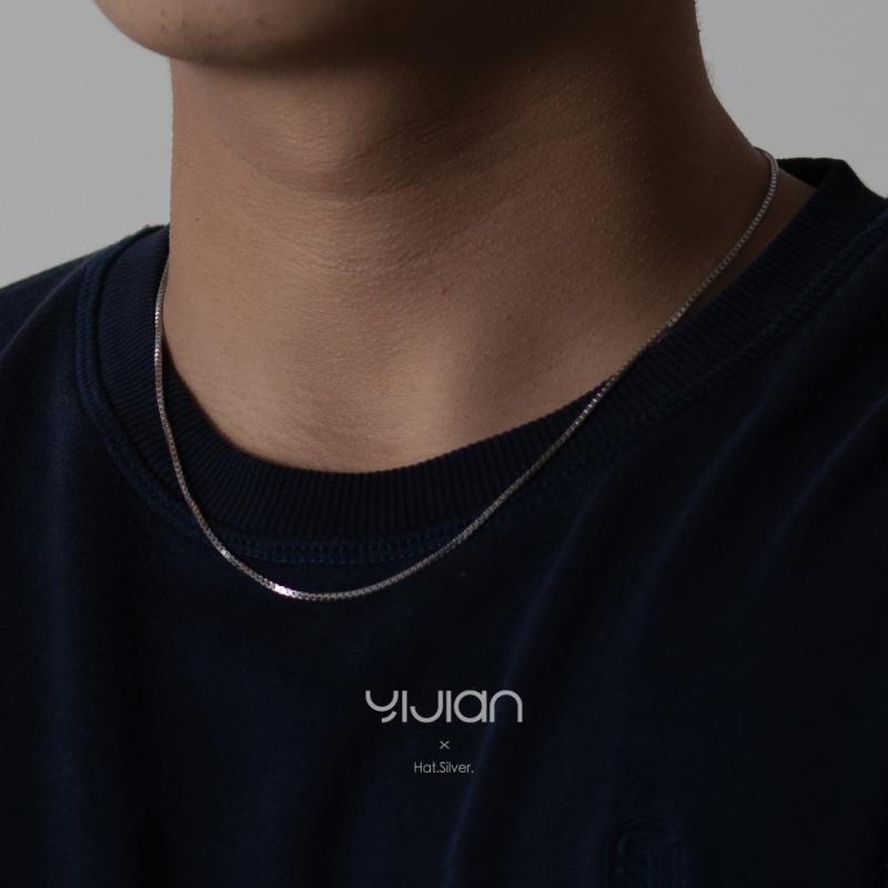 メンズ ネックレス チェーン 925 スター リング シルバーネックレス メンズ ヒップ ホップ ネイキッド チェーン イン ペンダント 韓国 シンプル ボック...