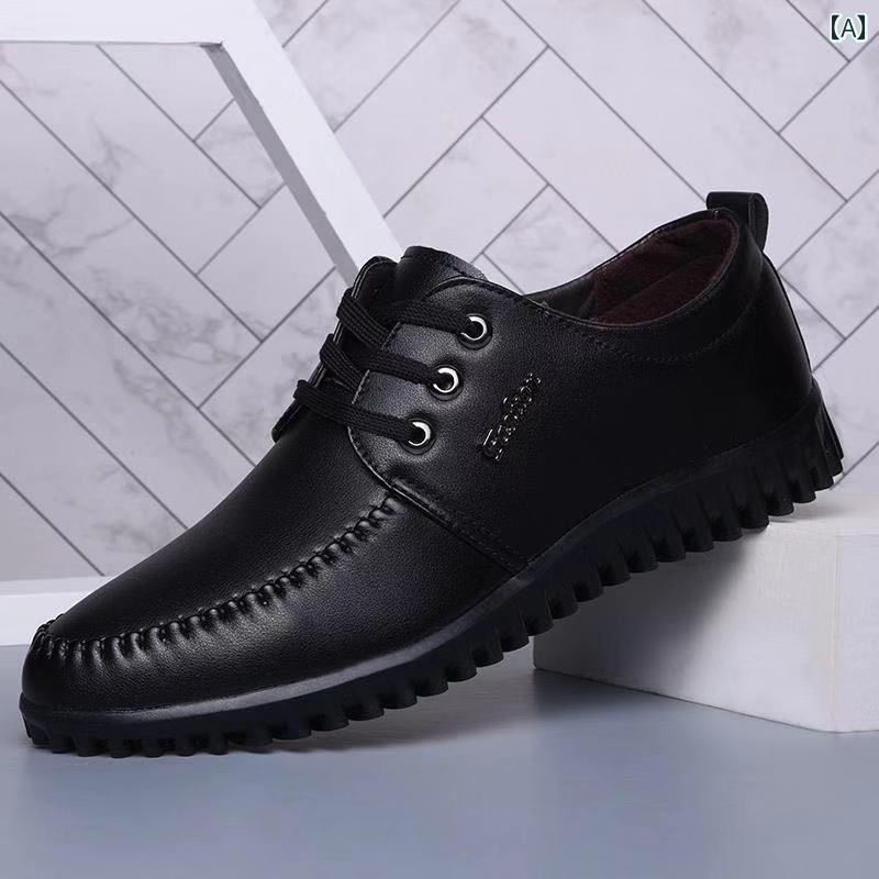 ドライビング シューズ 万能 メンズ 春秋 メンズ ドライビング レザーシューズ ソフト ソール レースアップ 通気性 メンズカジュアル シューズ パパ ビジネス フォーマル メンズシューズ