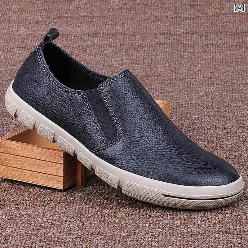 ドライビング シューズ 万能 メンズ 紳士 カジュアル シューズ トゥ レイヤー 牛革 スポーツ スニーカー 片足 ローファー 革靴 メンズスニーカー